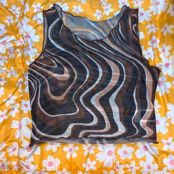 SHEIN mesh crop top, size small,worn 1 time, no damage - Picture 1 of 3